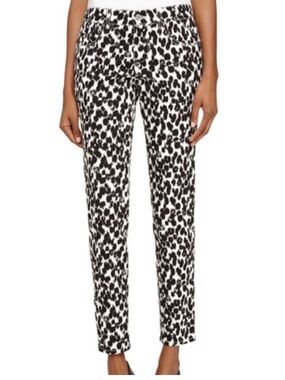 Stella McCartney White and Black Paint Print Jeans